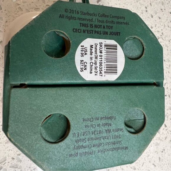 STARBUCKS 2016 Through the Years Ceramic 2.5 ornaments |1971,1987, 1992, 2011 - Picture 15 of 15